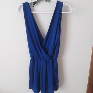 Plunging Neckline Romper